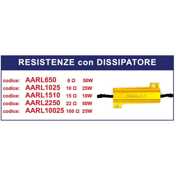 RESISTENZE con DISSIPATORE